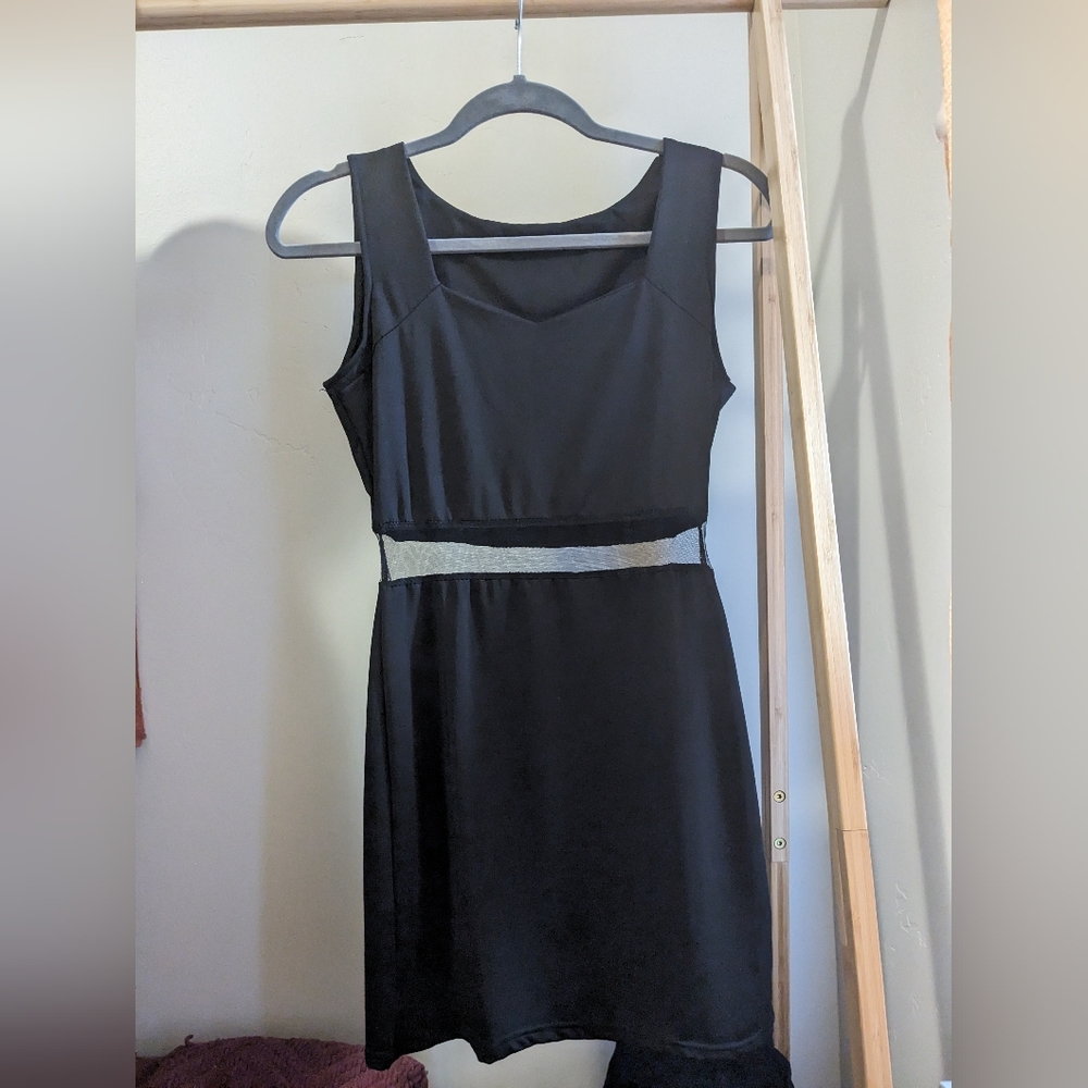 NWOT YesStyle black mesh waist dress
